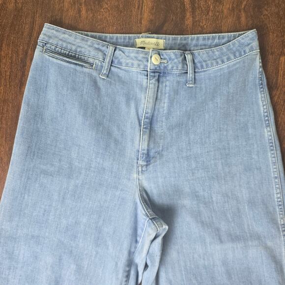 Madewell Emmett Wide-Leg Crop Jeans in Langston Wash - Size 31 - Style # K9147 - Picture 7 of 12